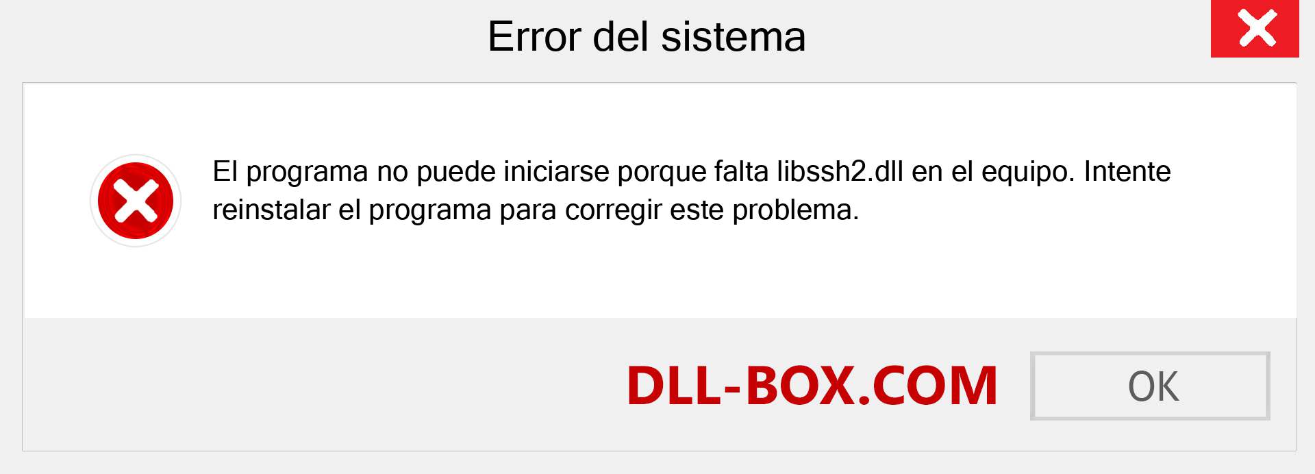 ¿Falta el archivo libssh2.dll ?. Descargar para Windows 7, 8, 10 - Corregir libssh2 dll Missing Error en Windows, fotos, imágenes